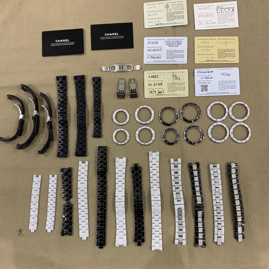 CHANEL J12 純正セラミックベルト 純正ベゼル - メルカリ