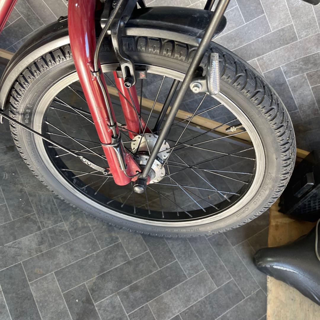 バーガンディ 電動アシスト自転車 シティタイプ