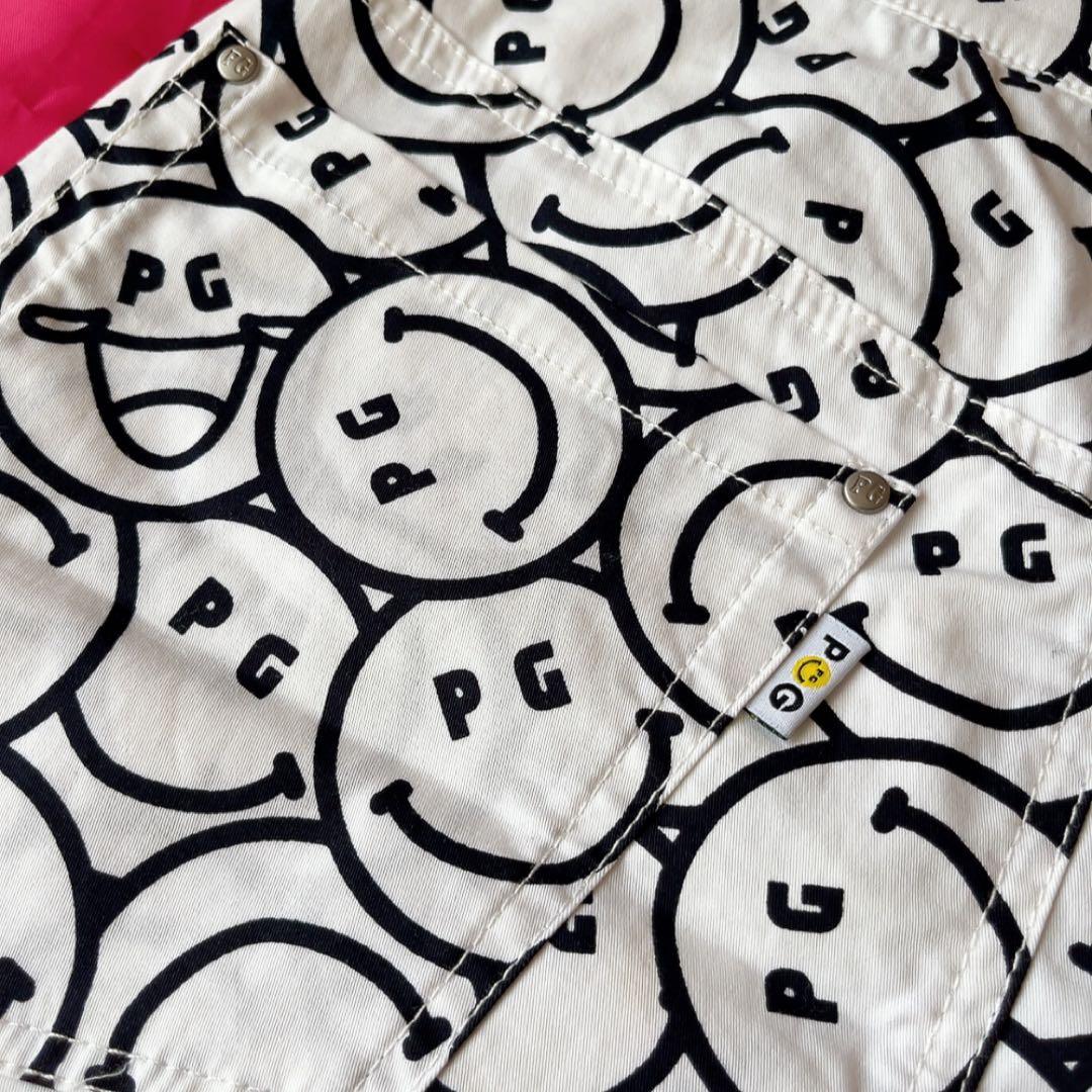 新品　パーリーゲイツ 　スカート　ストレッチ　ニコ　スマイル　白　XS　00