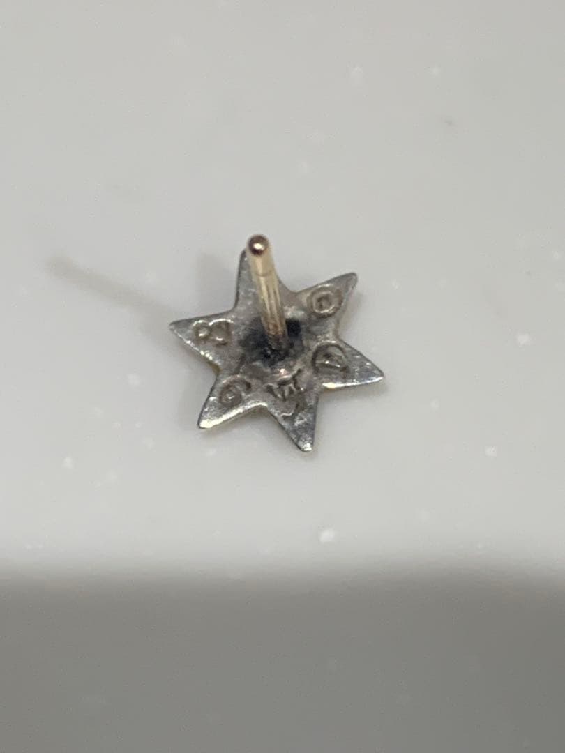 クロムハーツ　スタースタッド　ピアス　シルバー