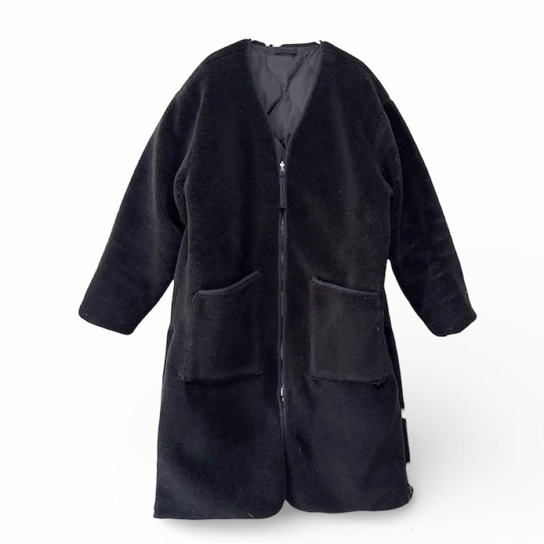 【NOLLEY'S 別注】 TAION ミリタリーリバーシブルロングダウン 黒