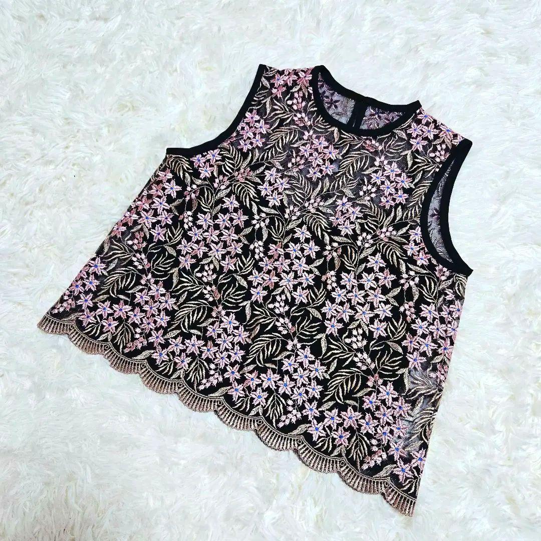 Mame Kurogouchi ★マメ クロゴウチ チュールレース刺繍ブラウス