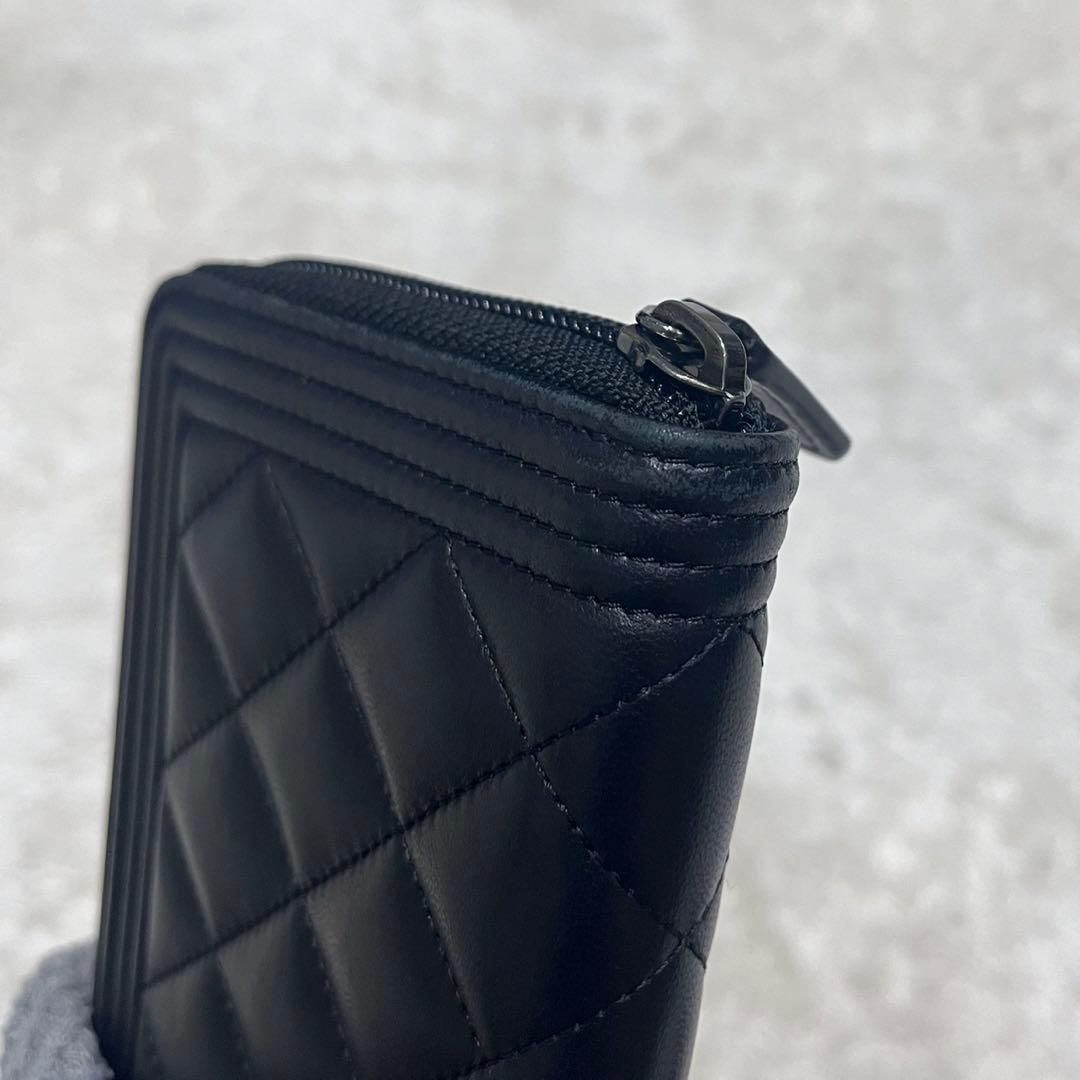 シャネル CHANEL BOY CHANEL ボーイシャネル　長財布　ラムスキン