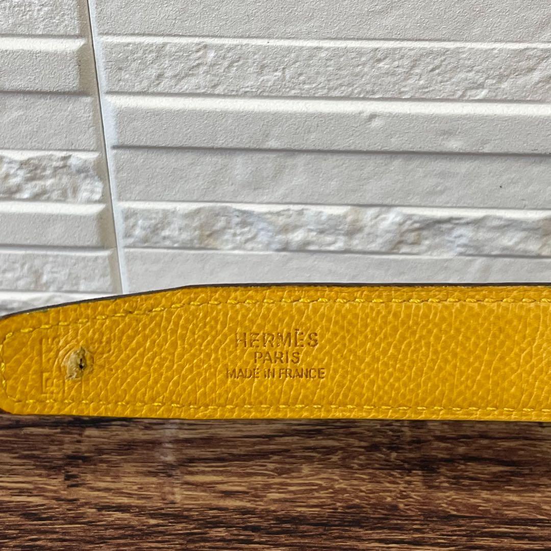 エルメス レザー Hバックル コンスタンス ベルト ゴールド金具 ブラック