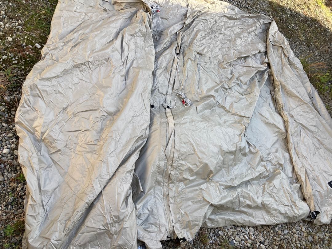 FIELDOOR トンネルテント480 ライトベージュ　UVカット 3〜4人用