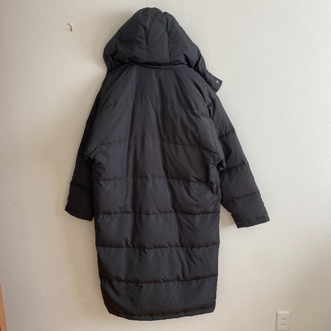 MIZUNO ミズノ　刺繍　ダウンコート　ベンチコート　XL　フード　ブラック