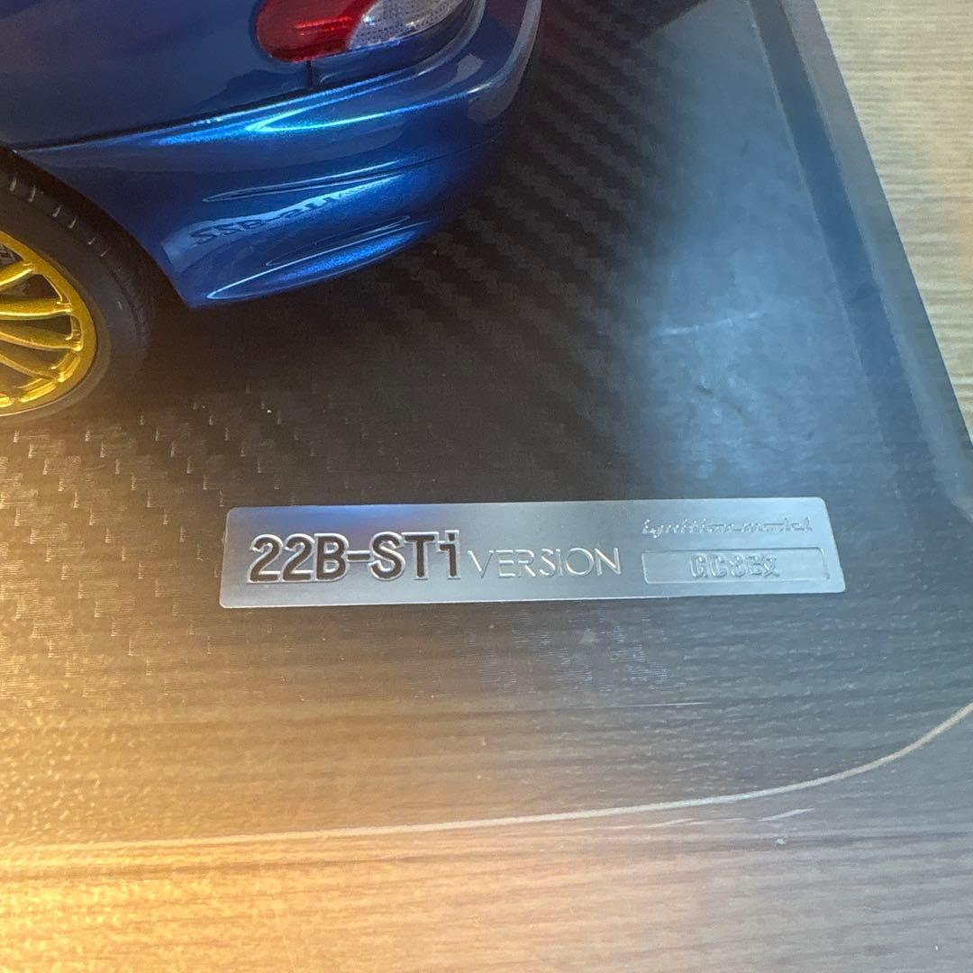 イグニッションモデル インプレッサ　22B-STi GC8 改1/18 ミニカー