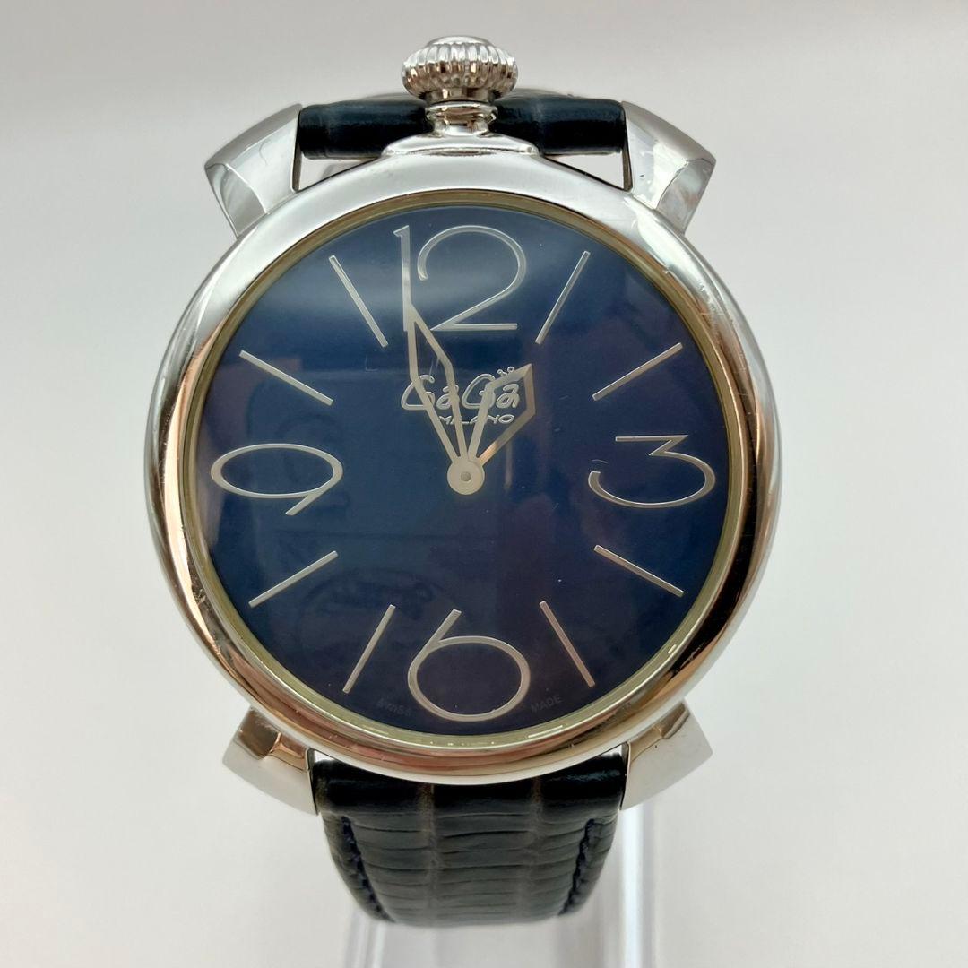 稼働品】ガガミラノ GaGaMILANO マヌアーレ シンクオーツ 腕時計