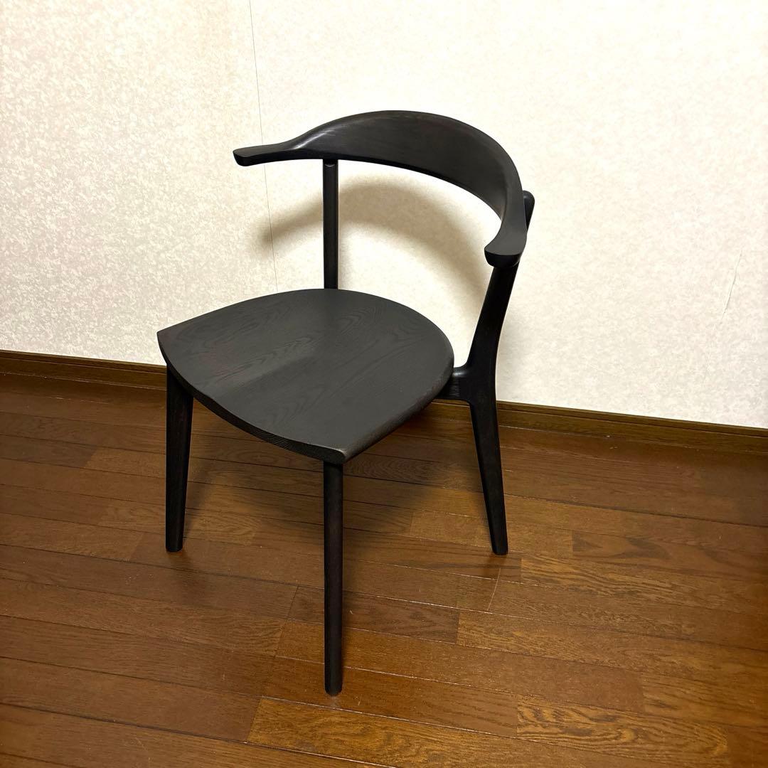 【極美品】ナガノインテリア アームチェア レッドオーク 無垢材