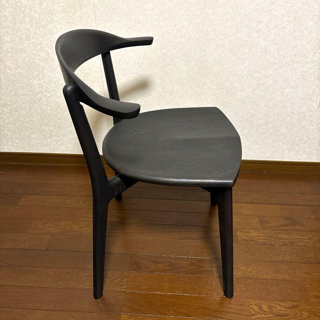 【極美品】ナガノインテリア アームチェア レッドオーク 無垢材