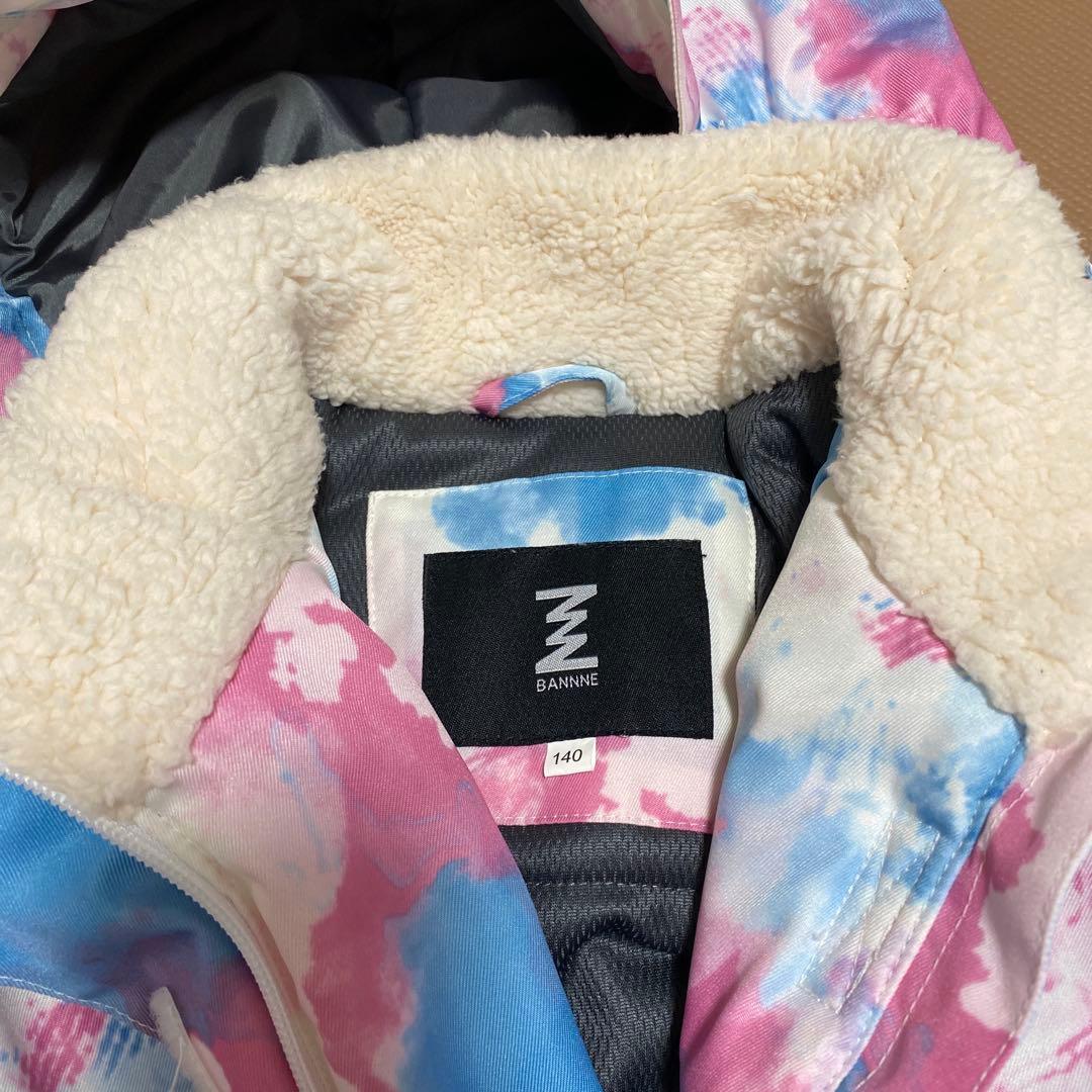 キッズ　スノーボードウェア上下セット　姉妹コーデ　110㎝ 140㎝　グローブ付