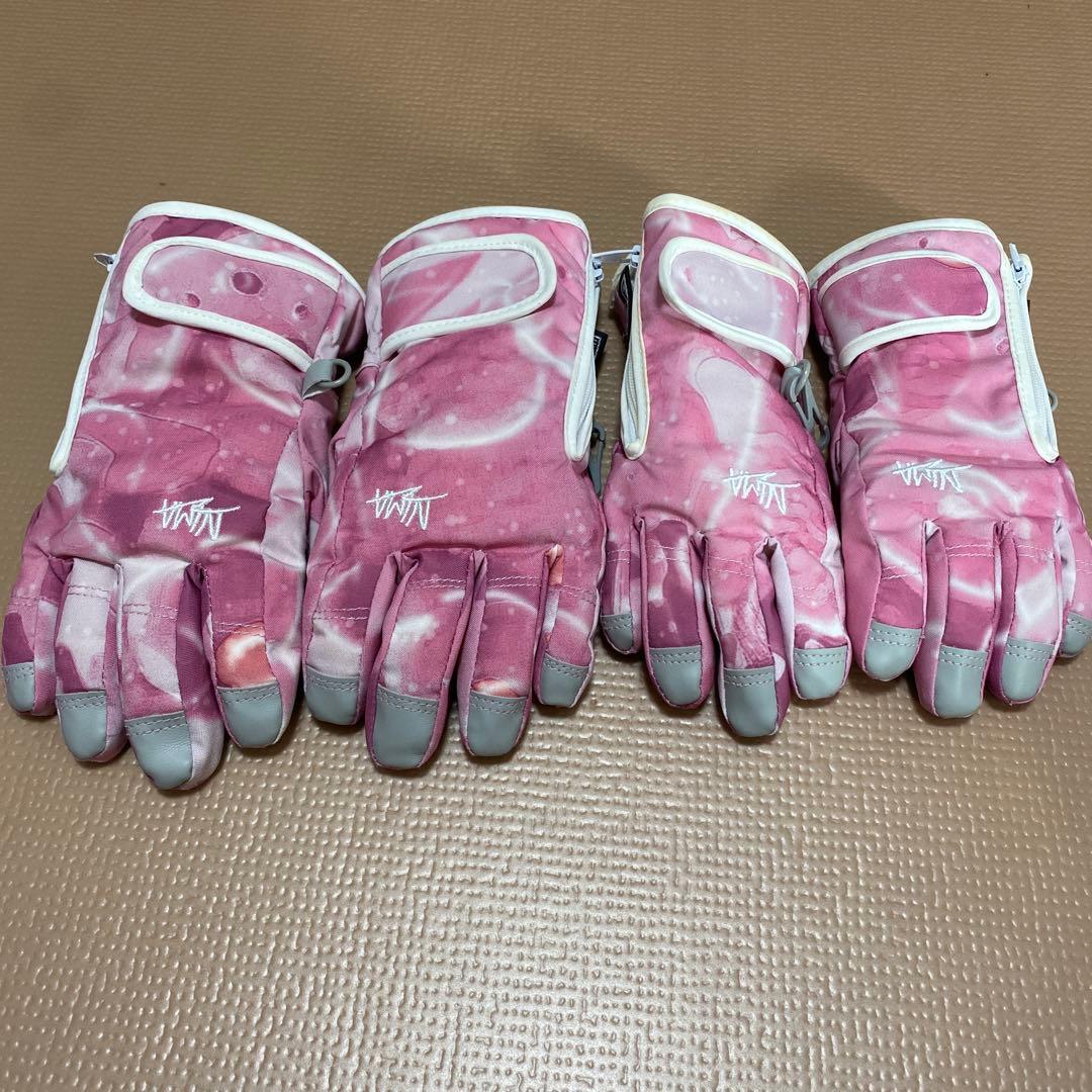 キッズ　スノーボードウェア上下セット　姉妹コーデ　110㎝ 140㎝　グローブ付