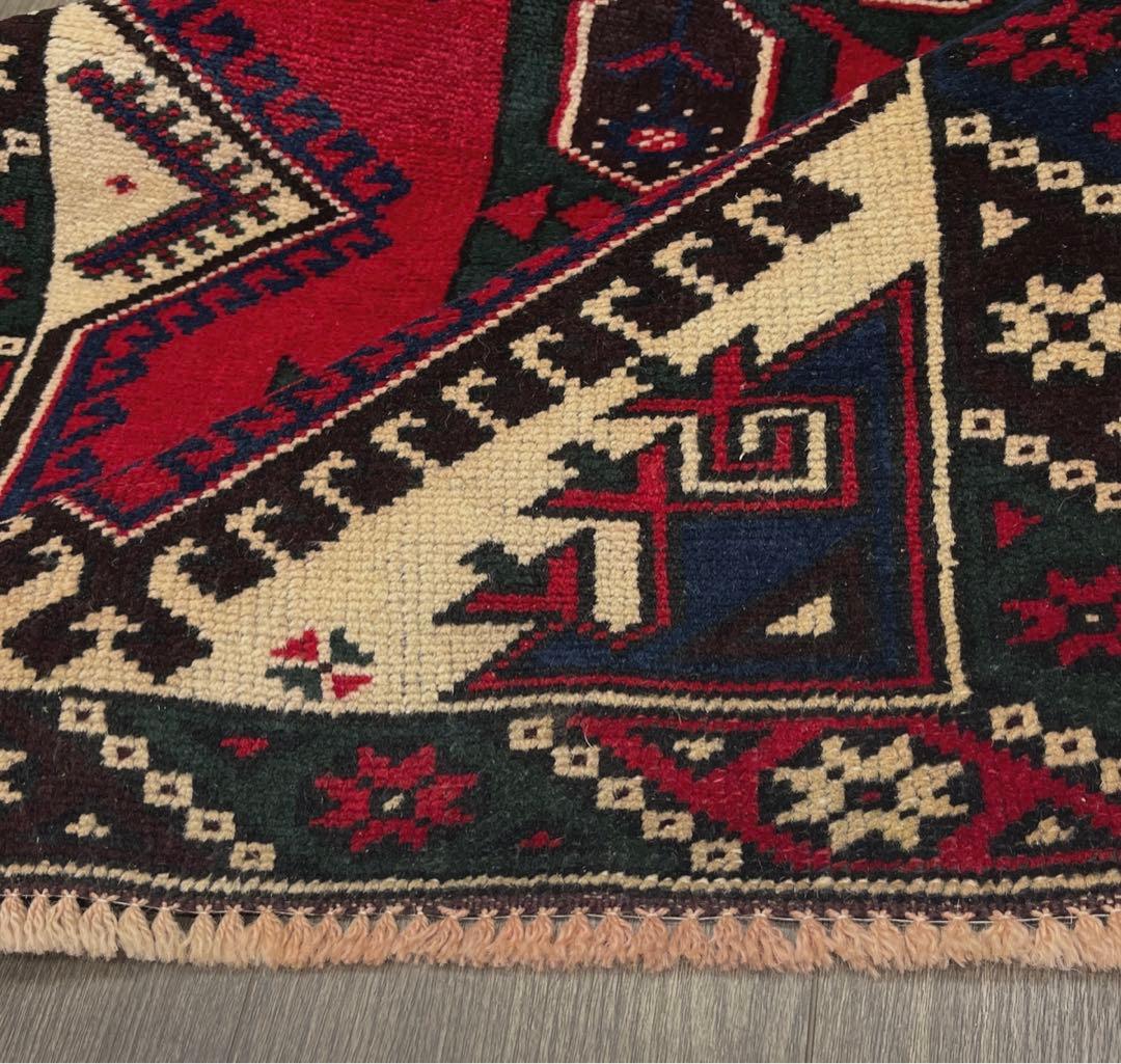 114x74トルコ絨毯年代織り物ヴィンテージ ラグ