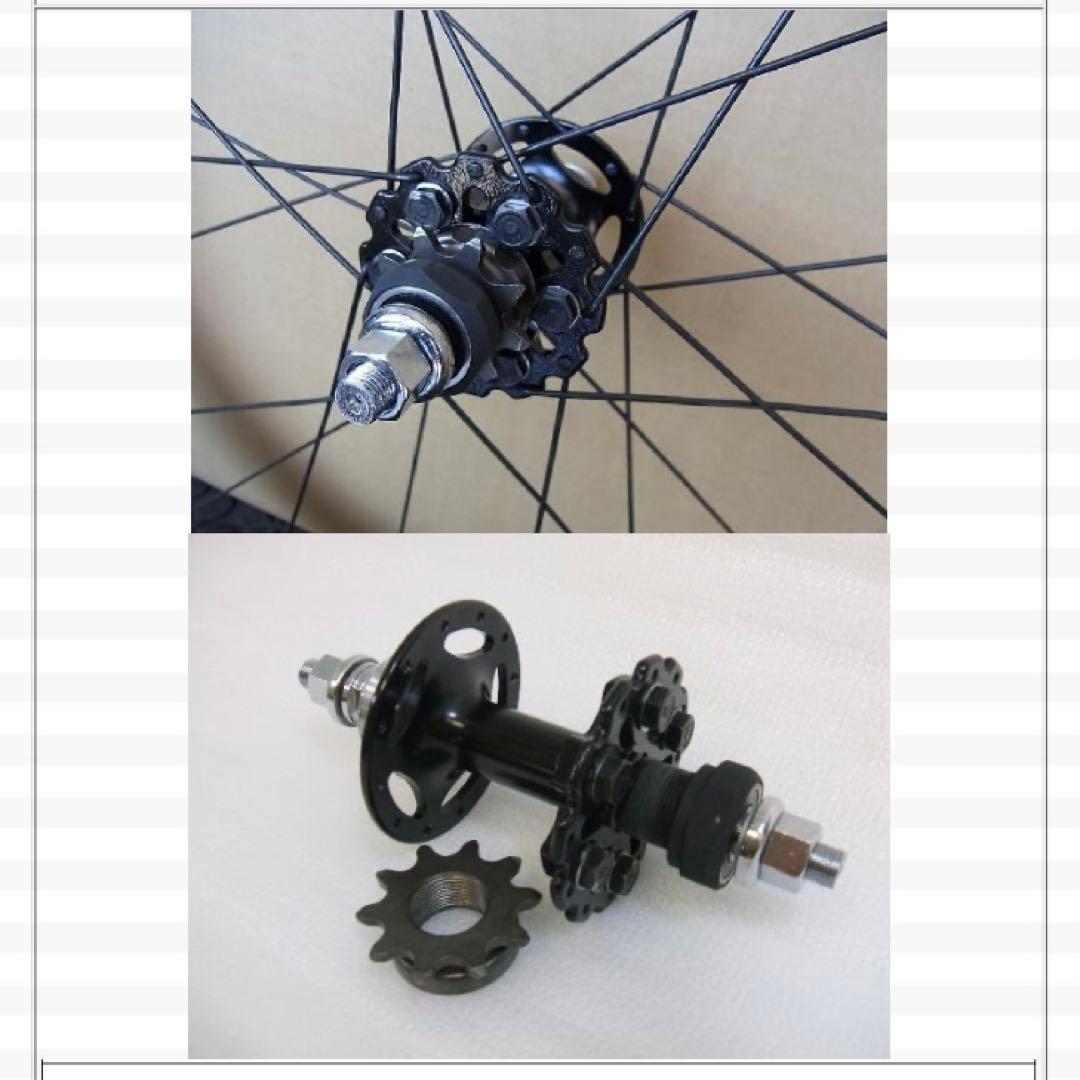 メカニコMH1 チューブラー700c 9t 後輪のみ トラック競輪 重ギア練習に