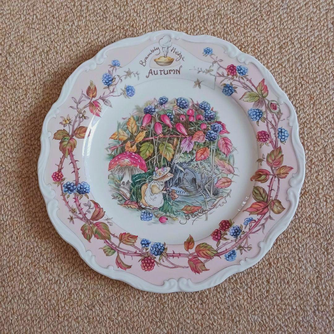 ロイヤルドルトン ブランブリーヘッジ プレート 秋冬 2枚セット