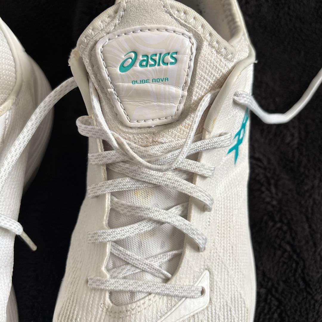 ASICS バスケットシューズ ホワイト/ターコイズ　河村勇輝モデル