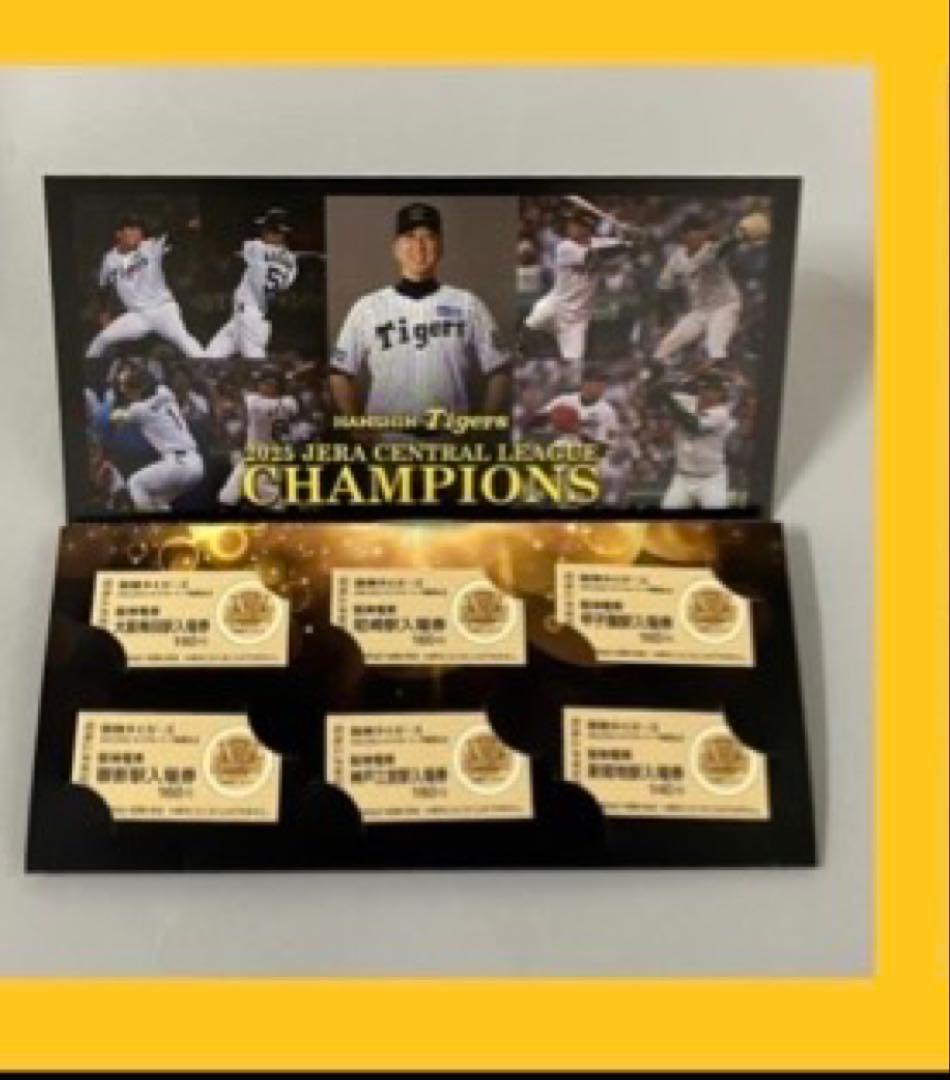 阪神タイガース　優勝記念色紙　優勝記念　 選手寄書きサインTシャツ（Lサイズ）