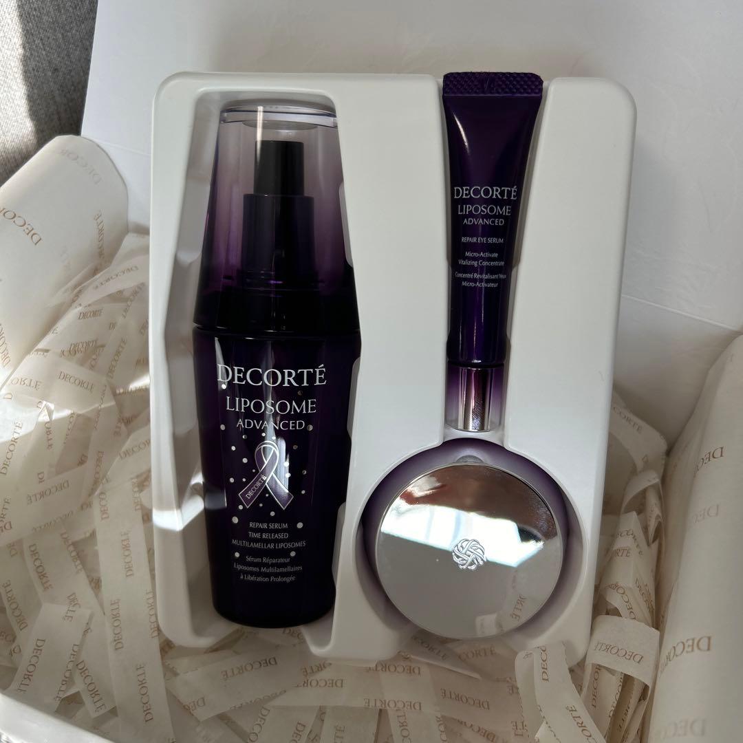 コスメデコルテ パープルリボンデザイン リポソームアドバンスド 美容液セット