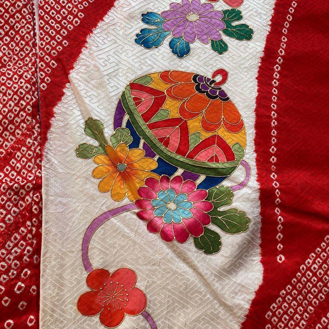 3歳　本絞り　正絹　着物