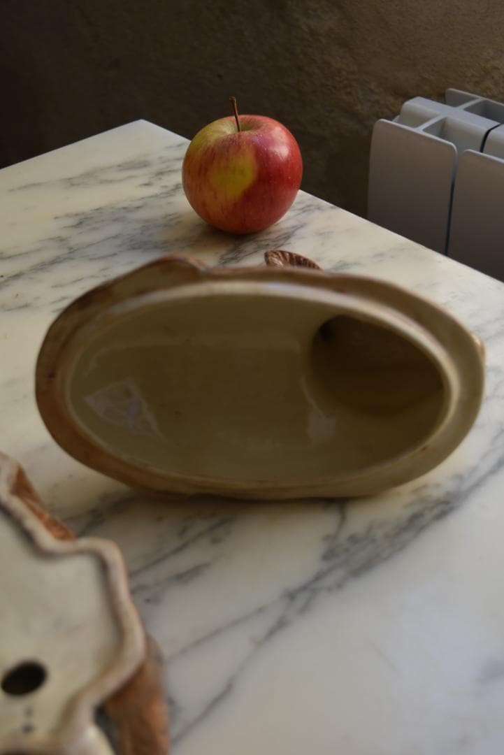 超美品ミッシェル・コーガン　顔の可愛い　うさぎのパテポット　テリーヌアンティーク