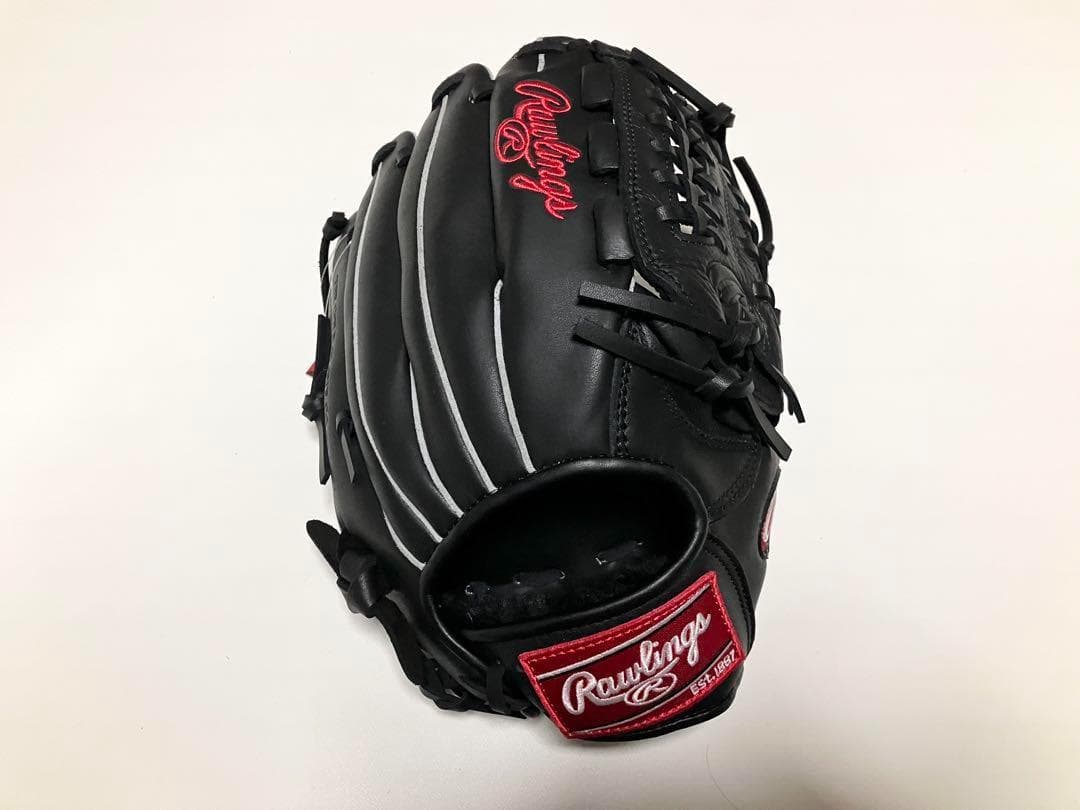 ローリングス 黒Rawlings軟式野球 /ソフトボール兼用グラブ 成人用