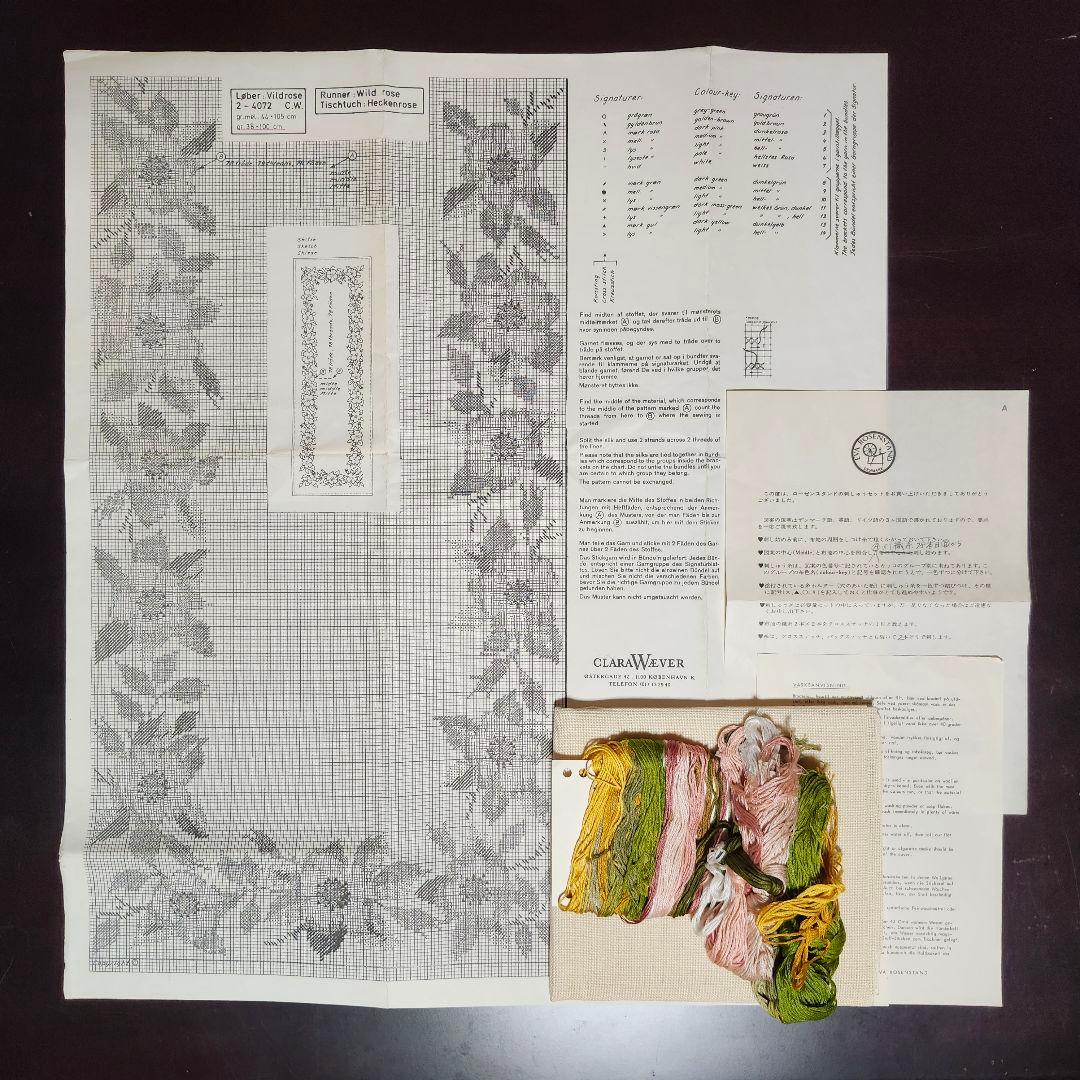 EVA ROSENSTAND クロスステッチ刺繍手芸キット テーブルセンター