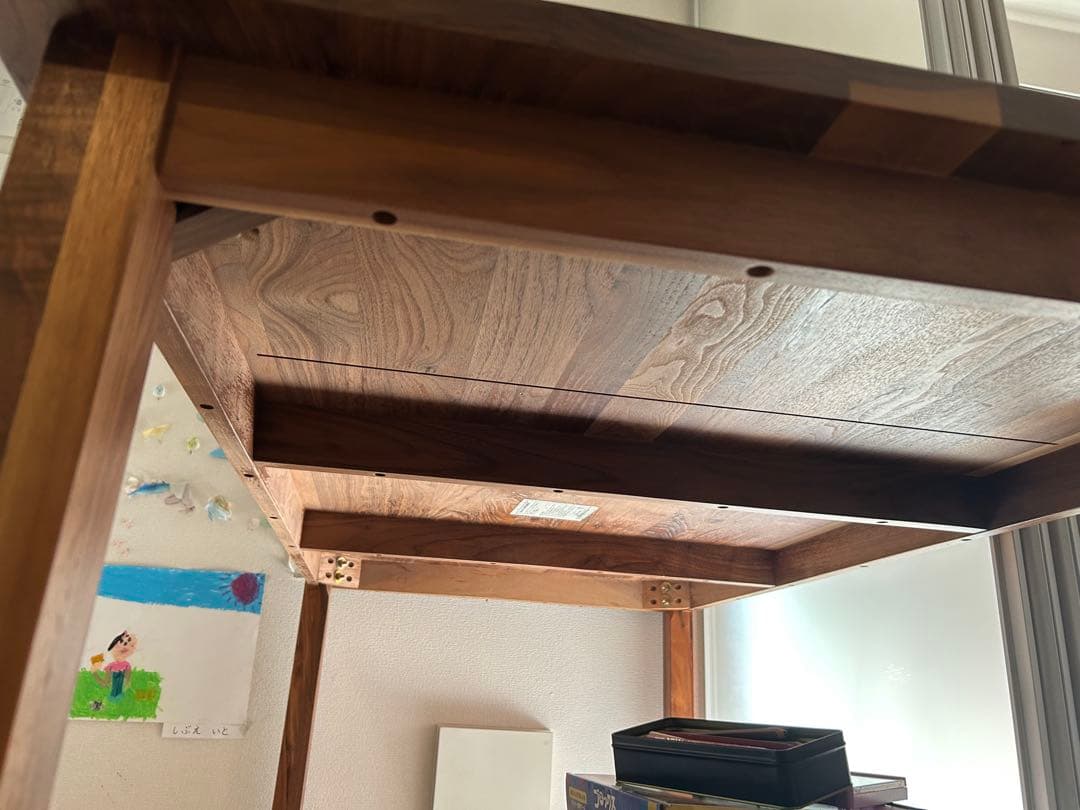 無垢材ウォールナットテーブル　無印良品