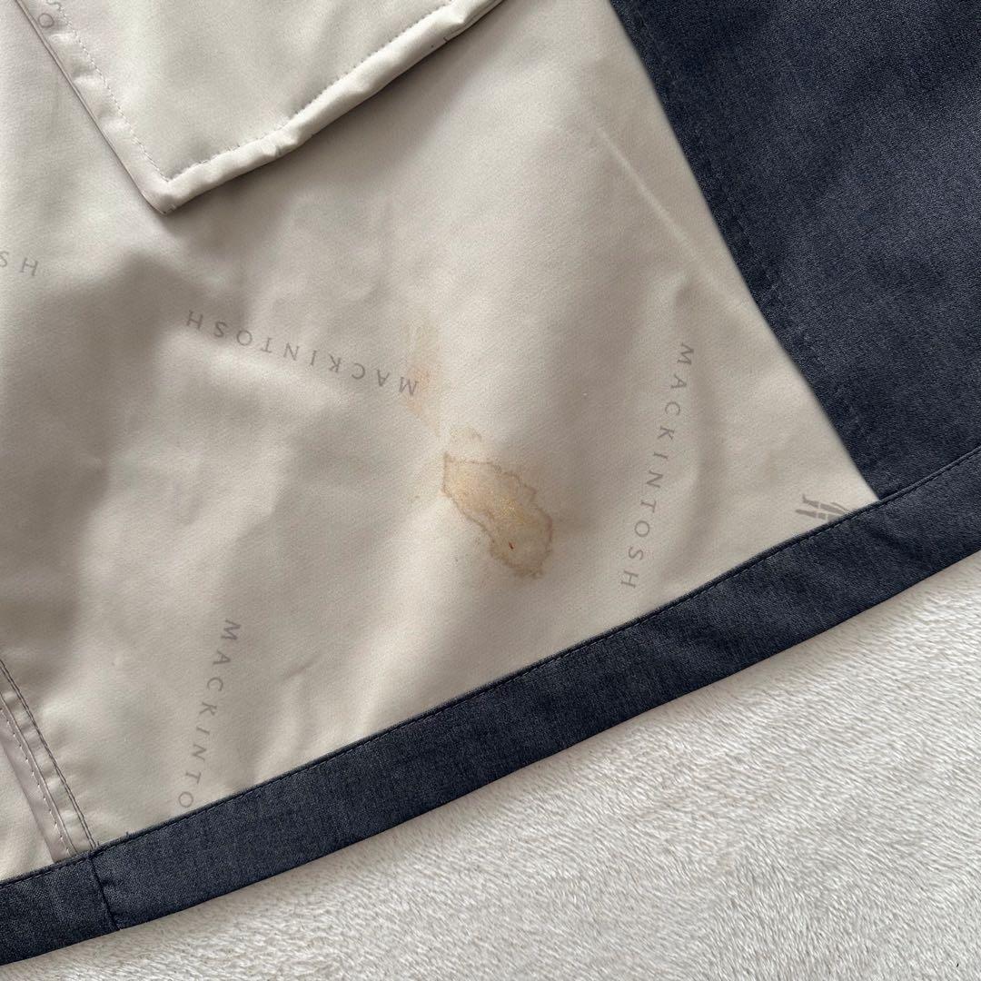 マッキントッシュ　ステンカラーコート　ロングコート　ウール　グレー