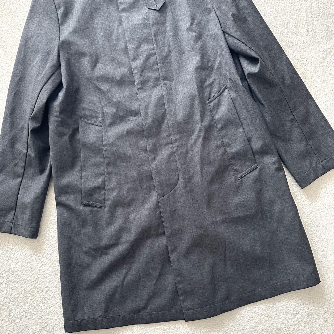 マッキントッシュ　ステンカラーコート　ロングコート　ウール　グレー