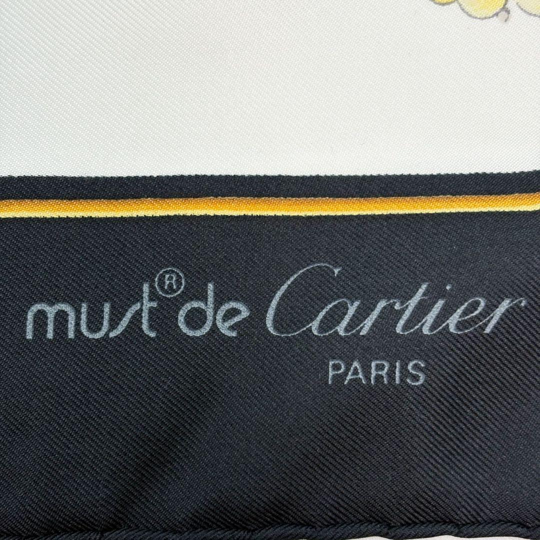 ♡美品♡ カルティエ Cartier スカーフ 宝石柄 大判　ブラック