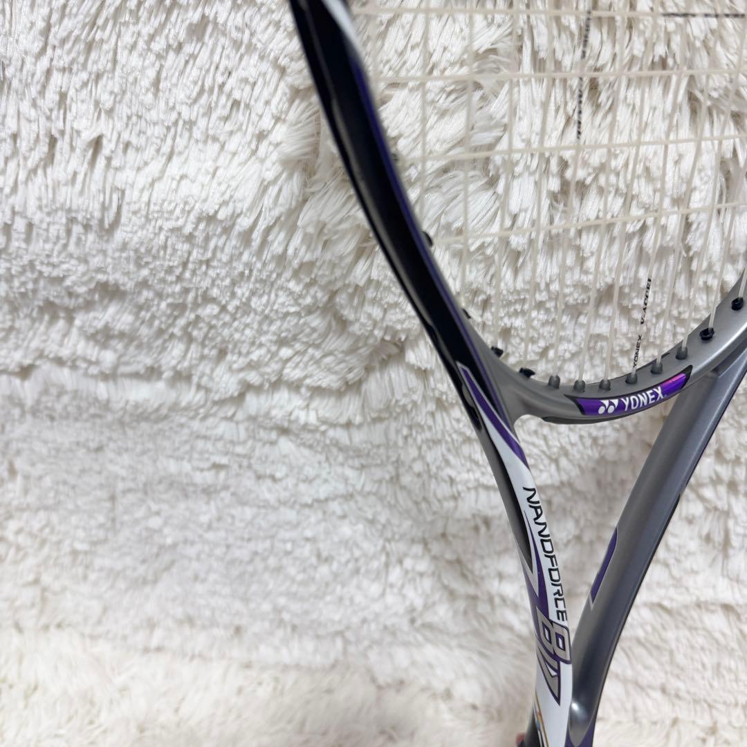ナノフォース　8v ソフトテニス　ラケット　レボ　パープル
