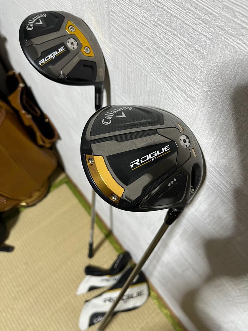 稀少美品！PT-7X装着！Callaway　ROGUE ST　ドライバー＆3W