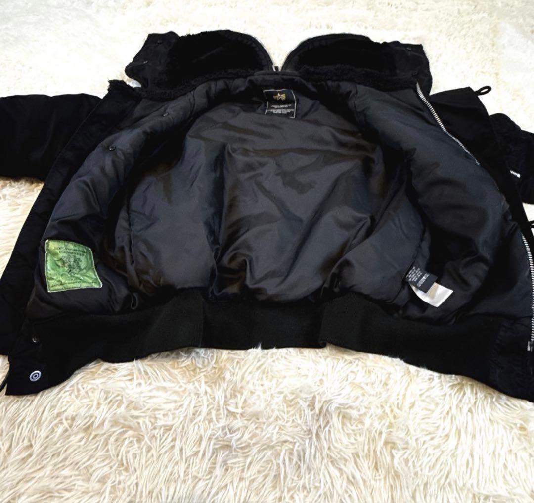 Alpha N-2B フライトジャケット　 y2k 短丈　Lサイズ ブラック