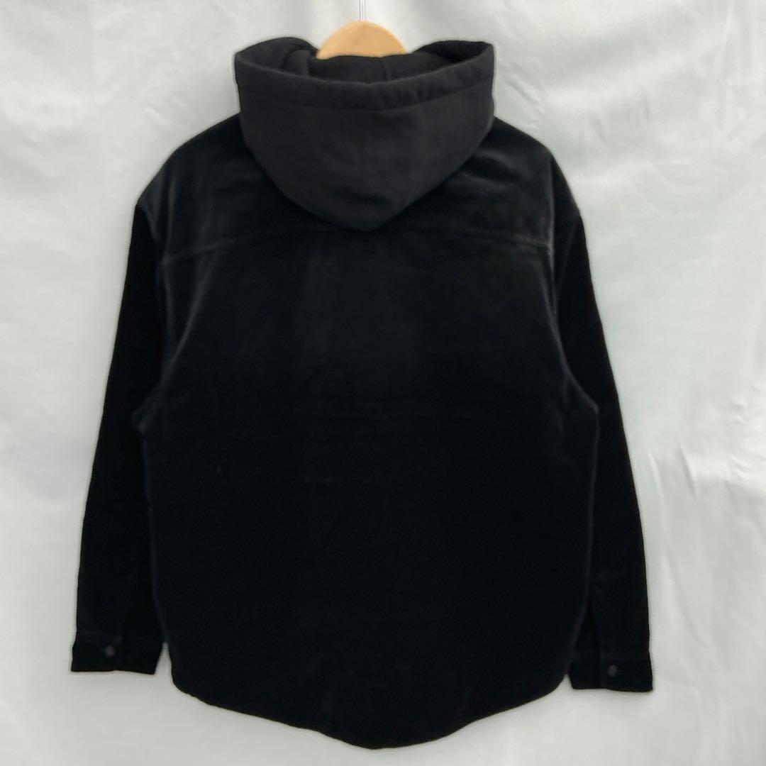 SUPREME 25AW Quilted Lined Hooded ベロアシャツ