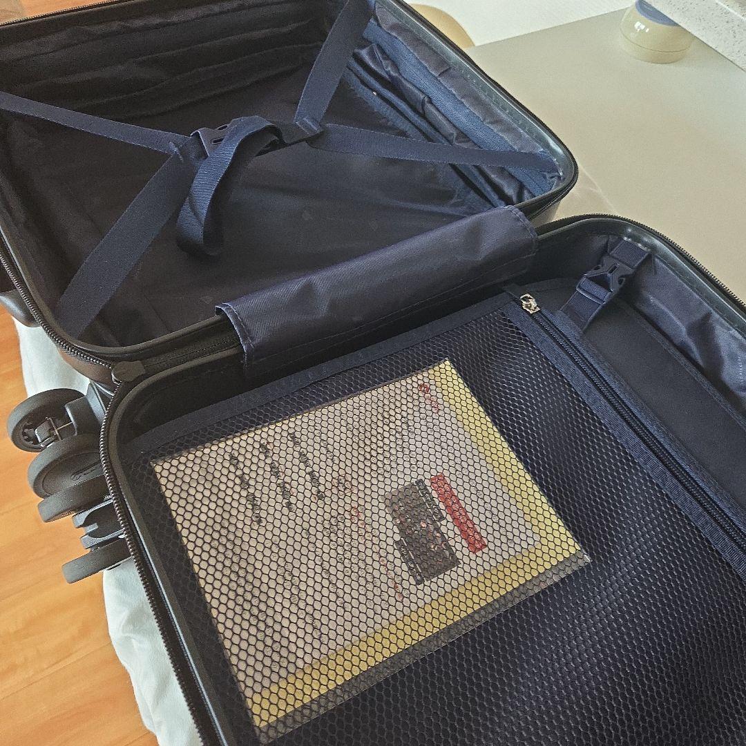 TAKEO キャリーケース 機内持込 22L フロントオープン ストッパー付き