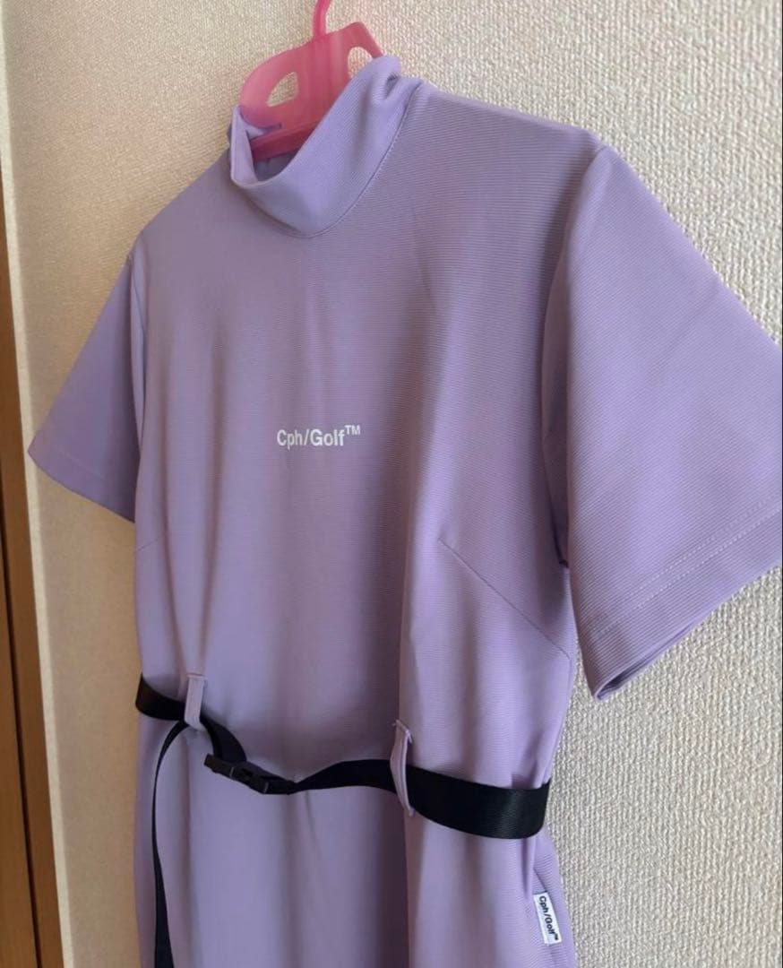 モックネックアジャスタブルワンピース　新品　Mサイズ