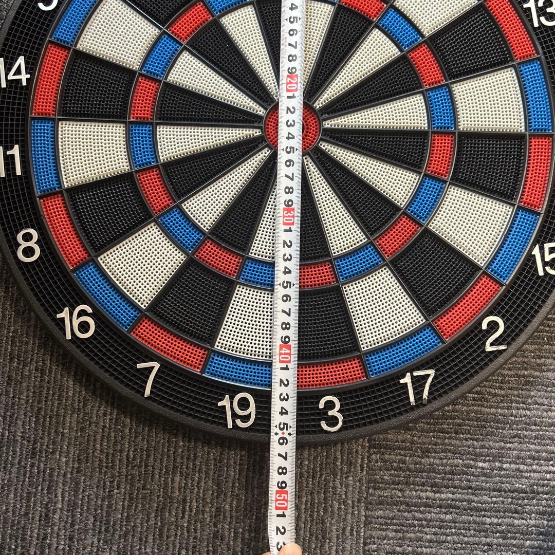 ダーツボード 直径約45cm 黒赤 ダーツボードとダーツセット 屋外の