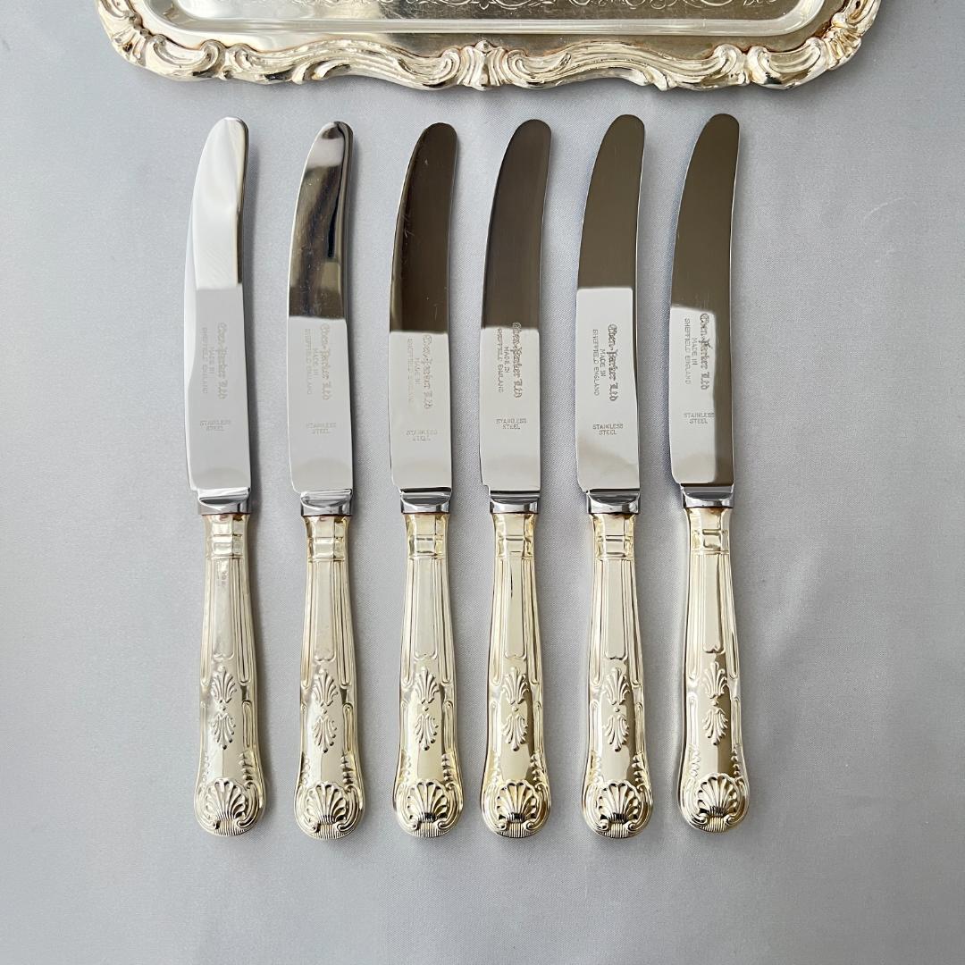 Eben Parker】 キングスパターンのデザートナイフ 6本組 - メルカリ