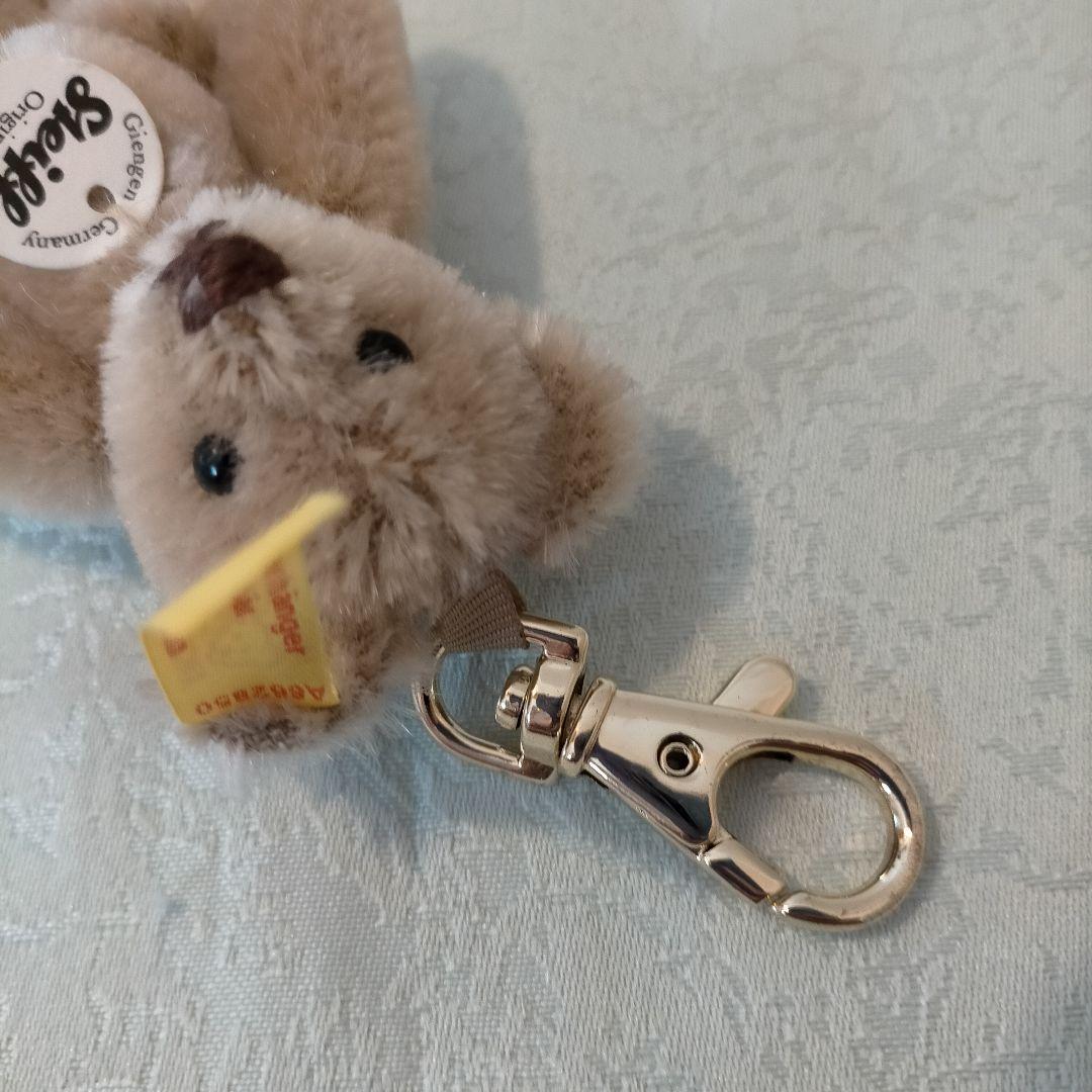 ☆シュタイフ☆テディベア☆キーリング☆カフェオレ☆039096☆ほぼ日