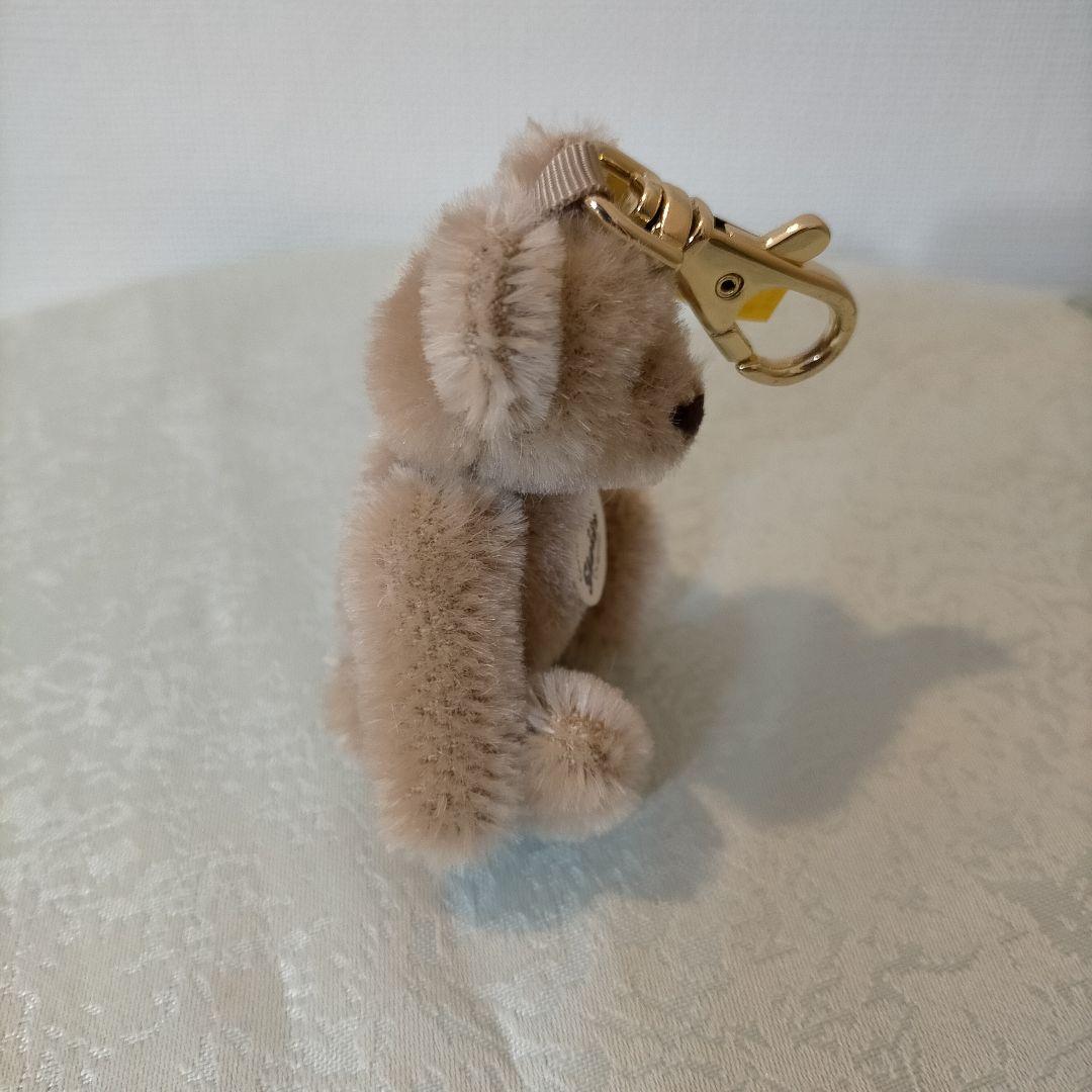 ☆シュタイフ☆テディベア☆キーリング☆カフェオレ☆039096☆ほぼ日