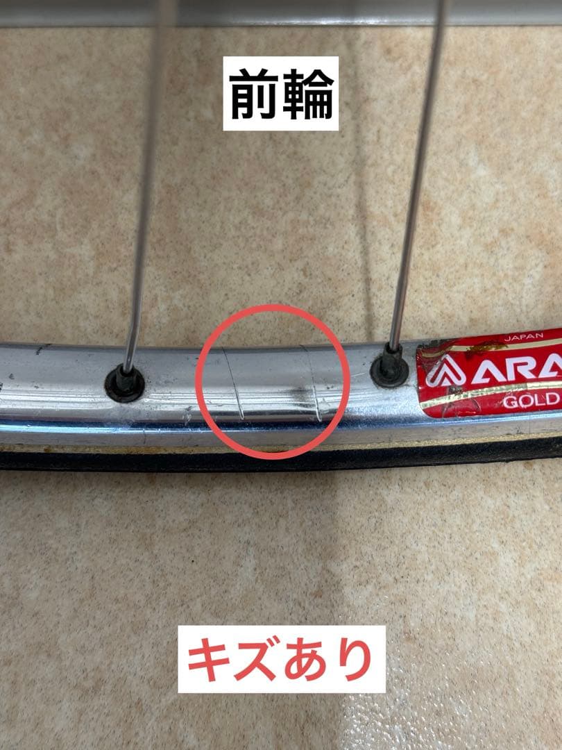 競輪 完組ホイール前後セット スズエ PROMAXハブ・アラヤGOLDリム