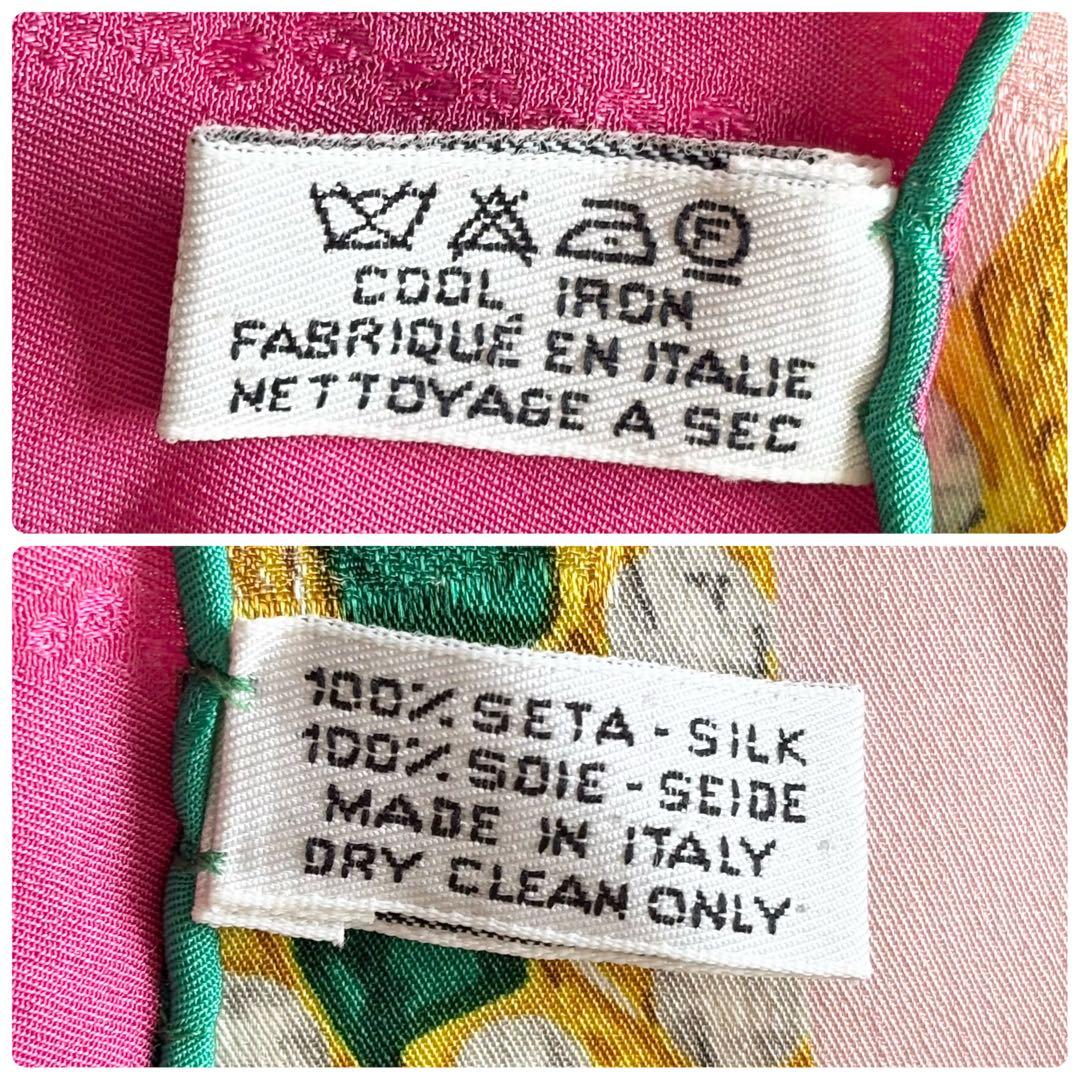 カルティエ パンテール ヒョウ柄 シルクスカーフ ピンク 箱付