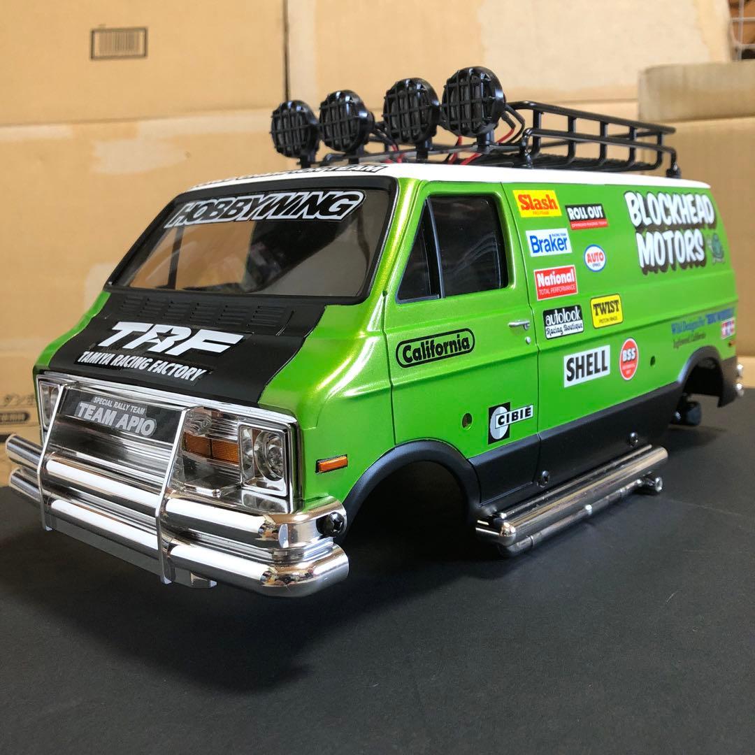 タミヤ RC ランチボックス カスタムボディ 塗装済み完成品、未使用 ボディのみ