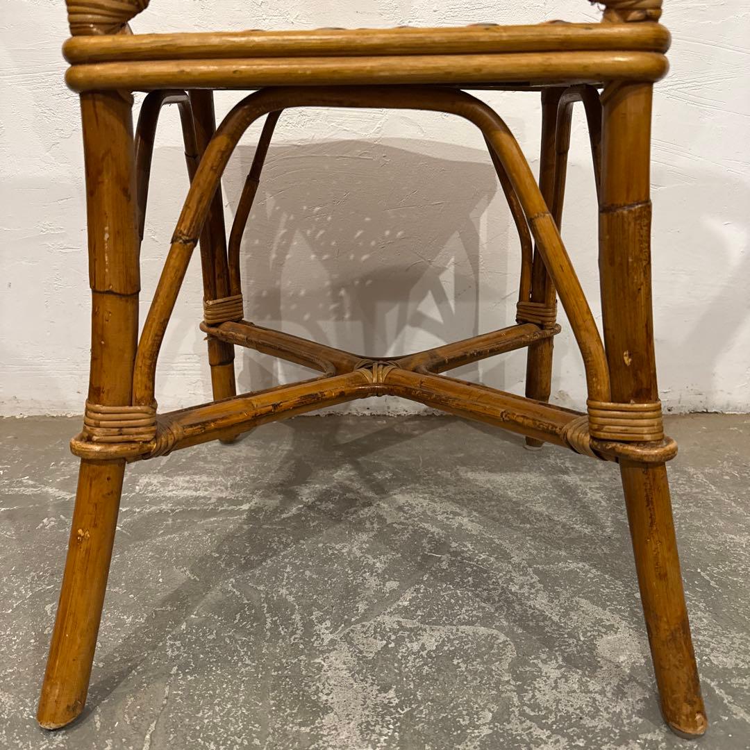 年末年始saleヴィンテージ　カフェチェア　ラタンチェア