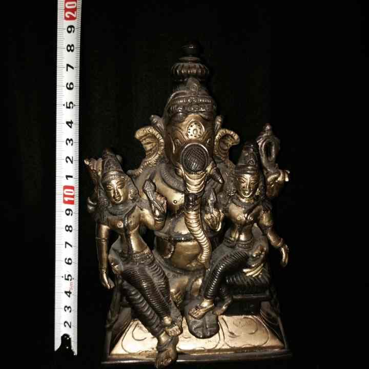 インド神様 ガネーシャブロンズ置物
