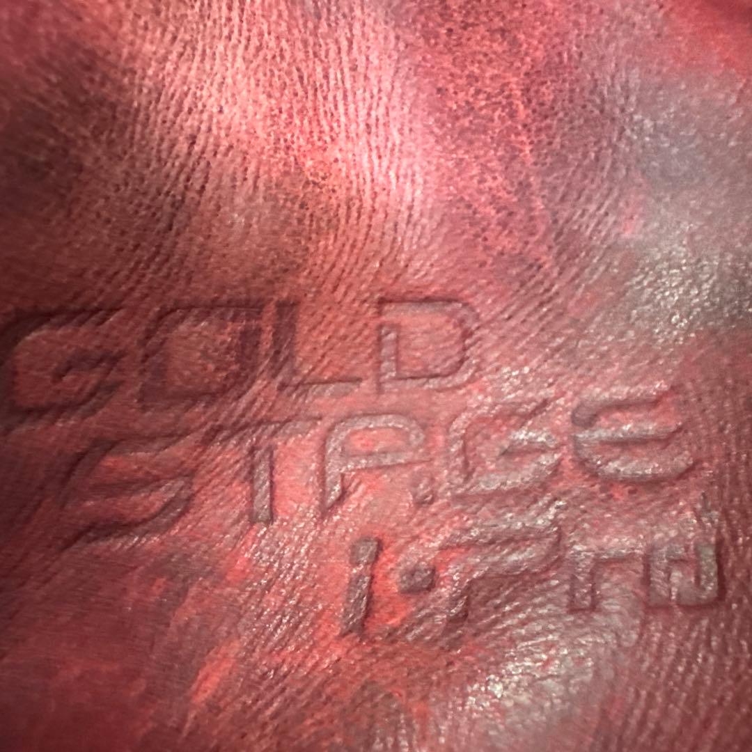 GOLD Stage 赤色 硬式グローブ