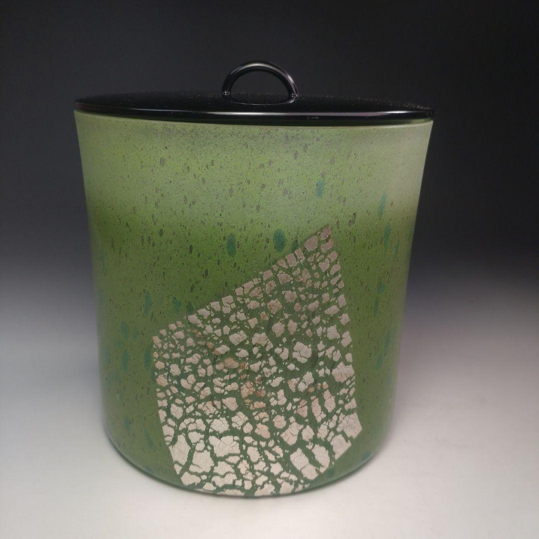 イ225 水指『平井 依』『硝子ガラス 水指 共箱』茶道具