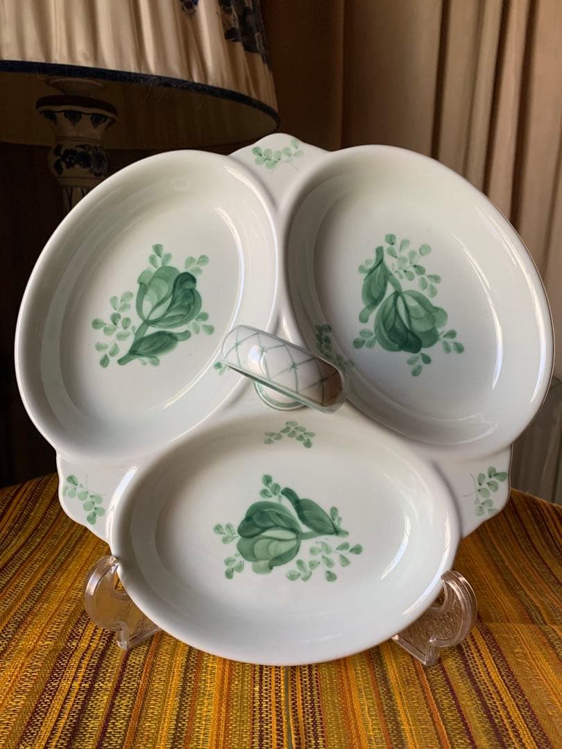 ロイヤルコペンハーゲン　激レアCANDY DISHアルメニア緑のトランクエバー！