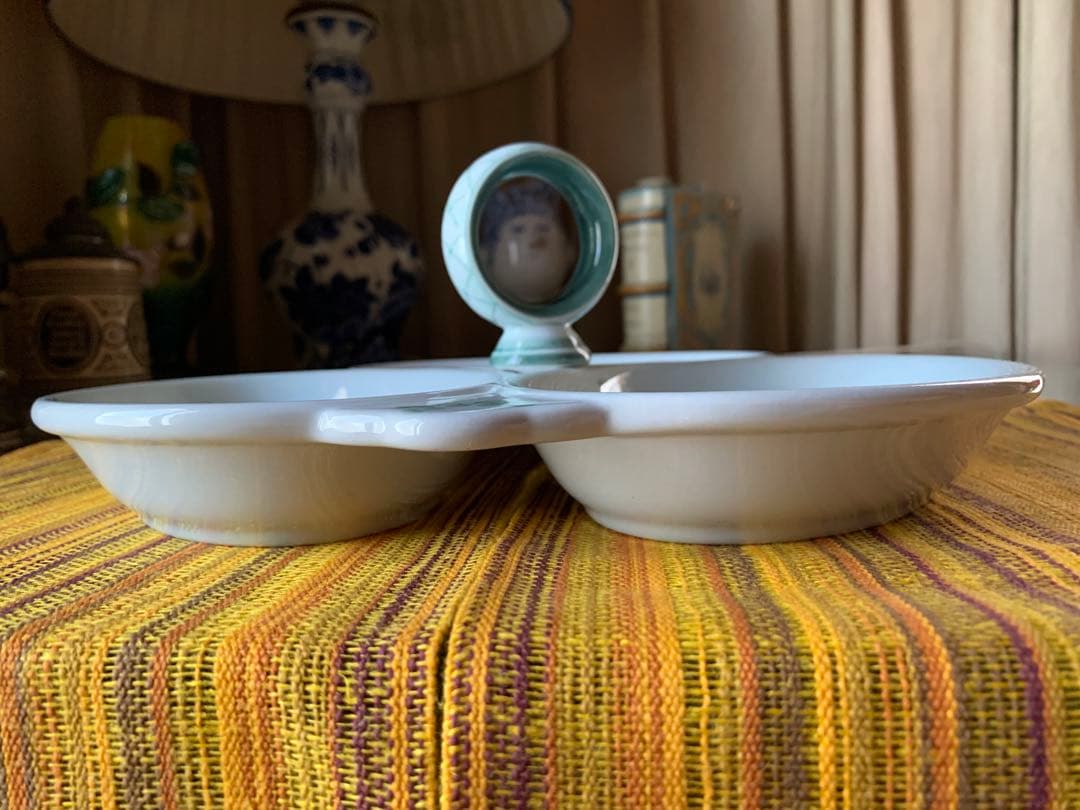 ロイヤルコペンハーゲン　激レアCANDY DISHアルメニア緑のトランクエバー！