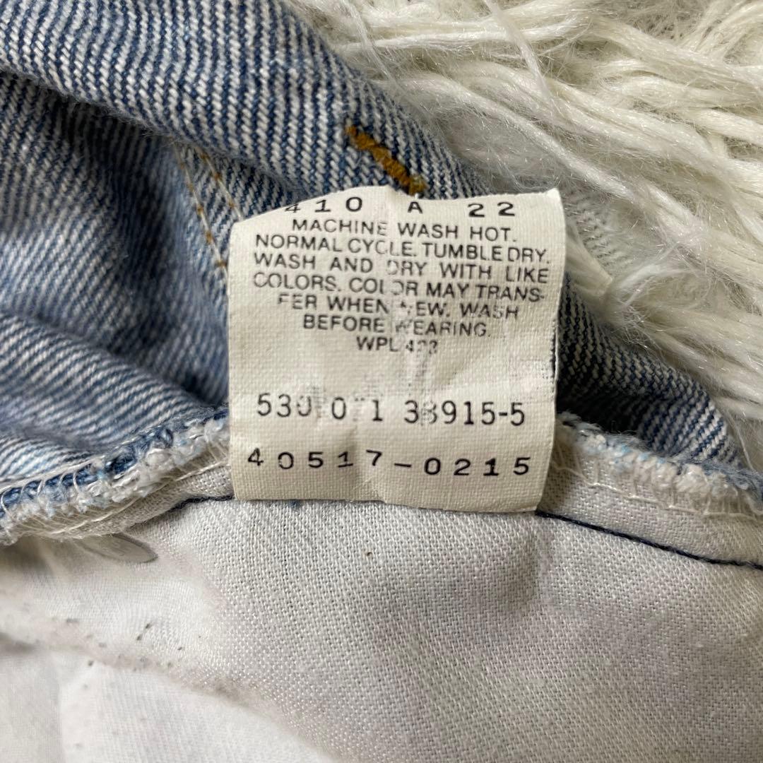 80s リーバイス USA製 ブリーチデニム オレンジタブ w36 カットオフ